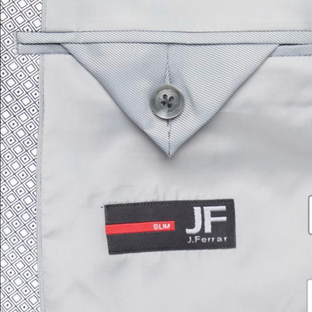 New JF J.Ferrar Mens Diamond Stretch Slim Fit Sport Coat - Picture 4 of 6